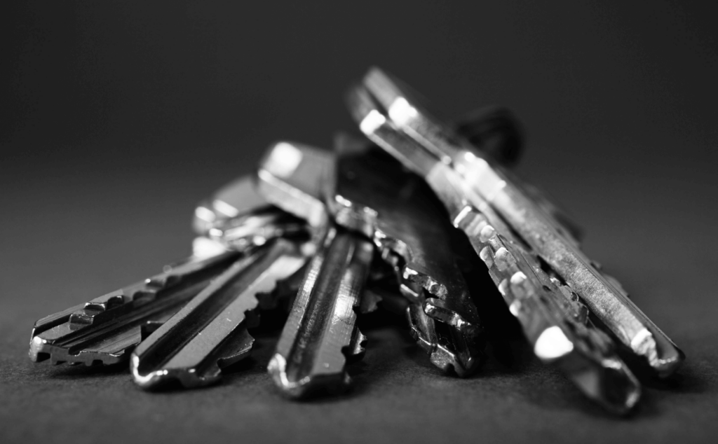This image of a set of keys highlights the potential of Digital Risk Protection to support firms complying with Dora's cybersecurity regulations.