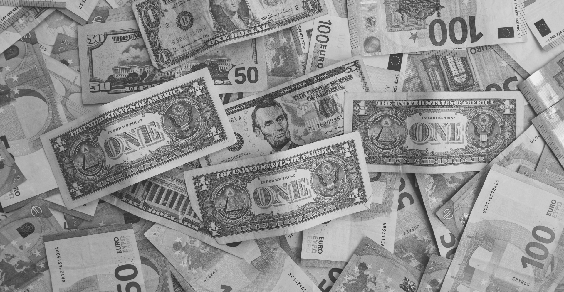 This image of Euros and Dollars illustrates our discussion topic: online scams and revenue recovery.