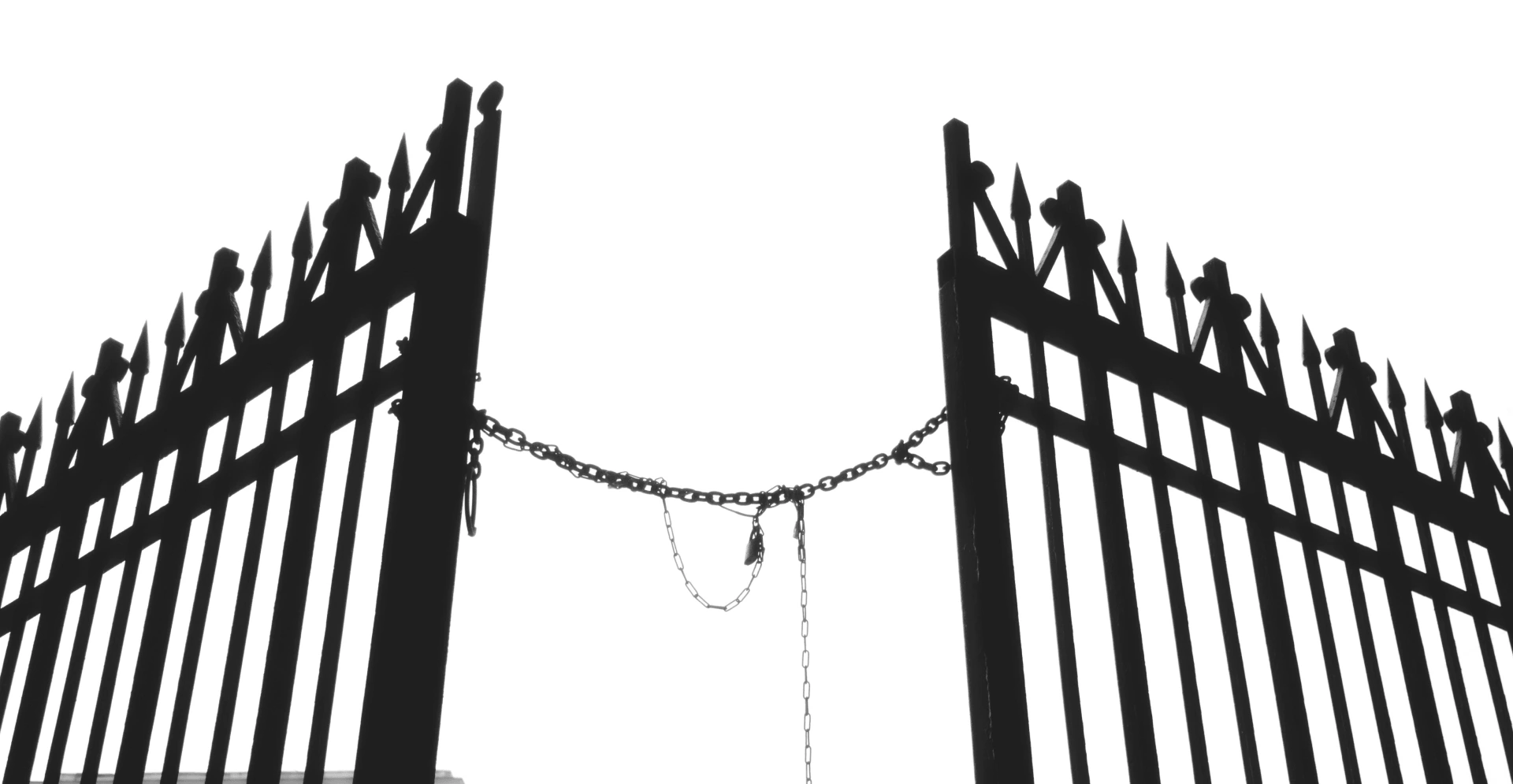 this image of an open gate illustrates our discussion topic about how a domain block can secure your online portfolio.